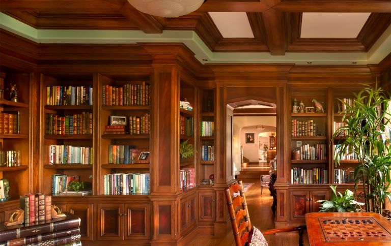 English Tudor Style Home Library by HartmanBaldwin English Tudor Style Home Library
