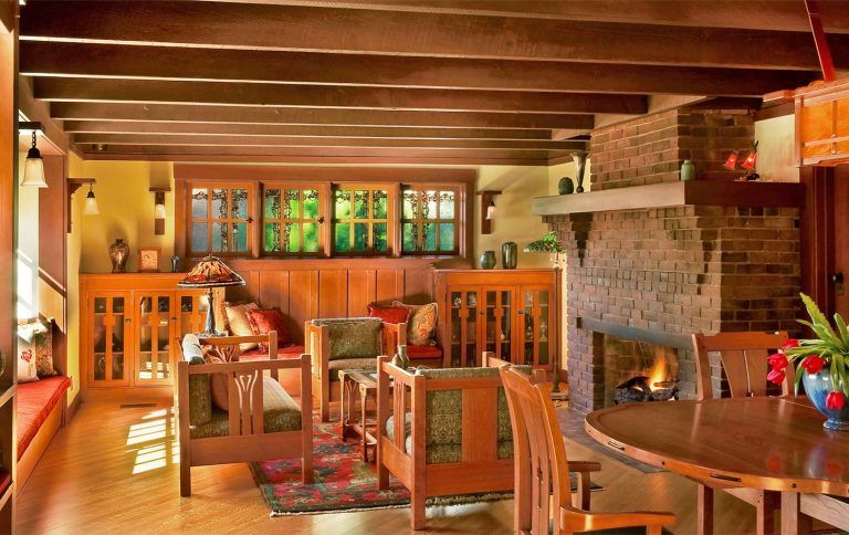 Historic Greene & Greene Home Restoration in Southern California Living Room Design by HartmanBaldwin Historic Greene & Greene Home Restoration in Southern California Living Room