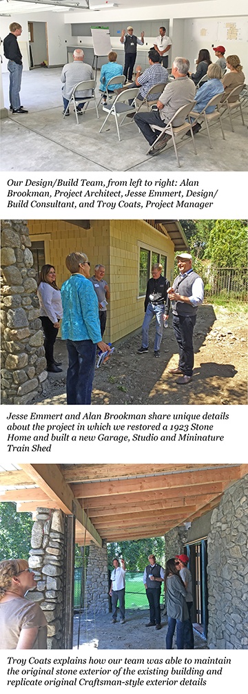 A series of images feature HartmanBaldwin staff showcasing the Canyon residence project.