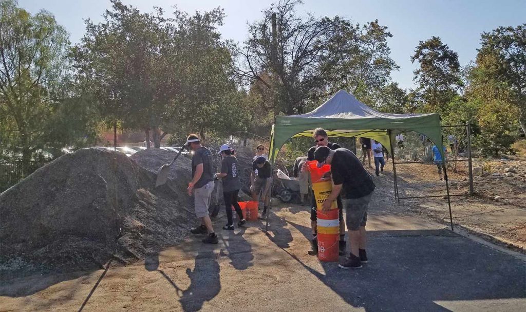 HartmanBaldwin staff assisting with local project.