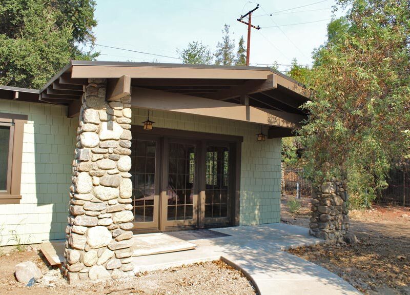 After image of the Canyon residence's front entry way.