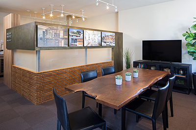 After image of HartmanBaldwin's Pasadena office's conference room remodel.