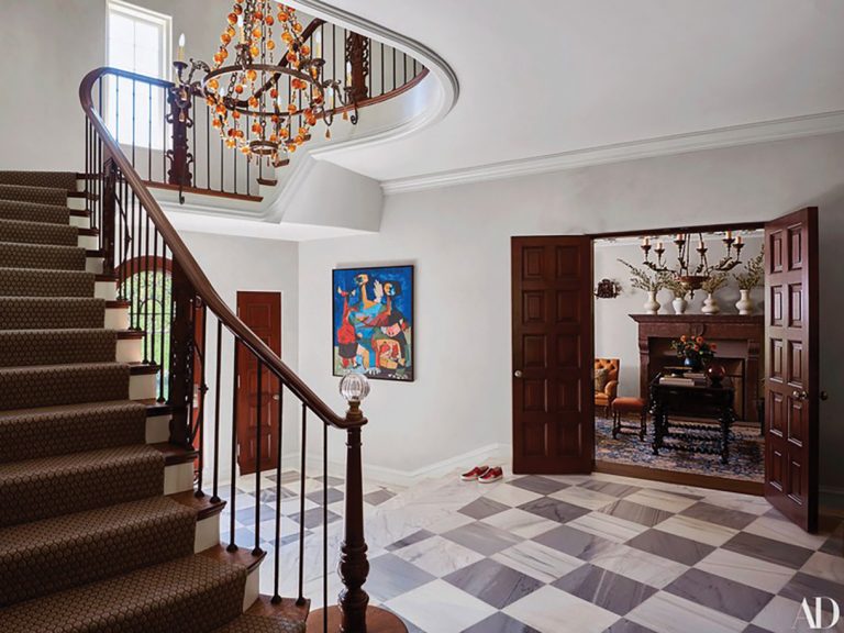 Italianate Villa Restoration in Southern California Staircase