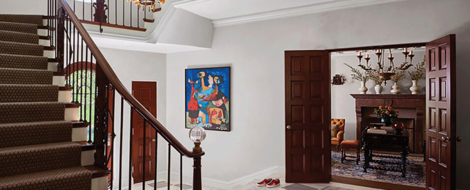 Italianate Villa Restoration in Southern California Staircase