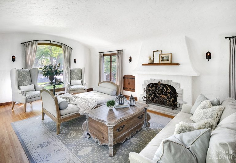 Spanish Style Home Remodel Living room