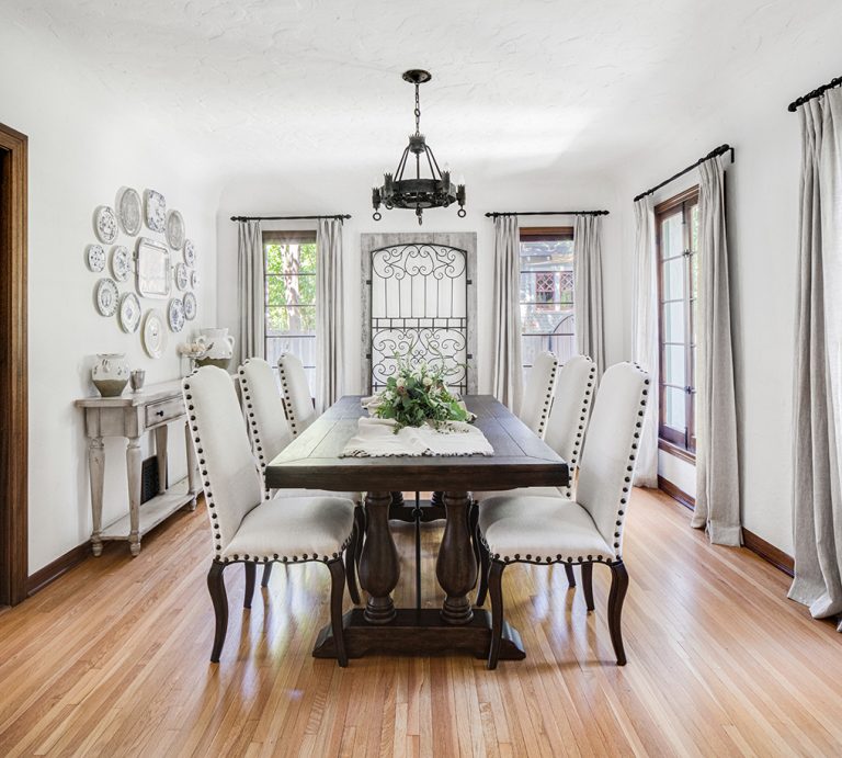 Spanish Mediterranean Dining Room Home Remodel by HartmanBaldwin