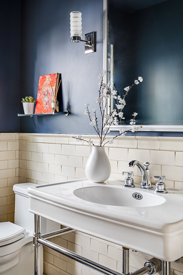 Revitalized English Cottage Home Bathroom Vanity