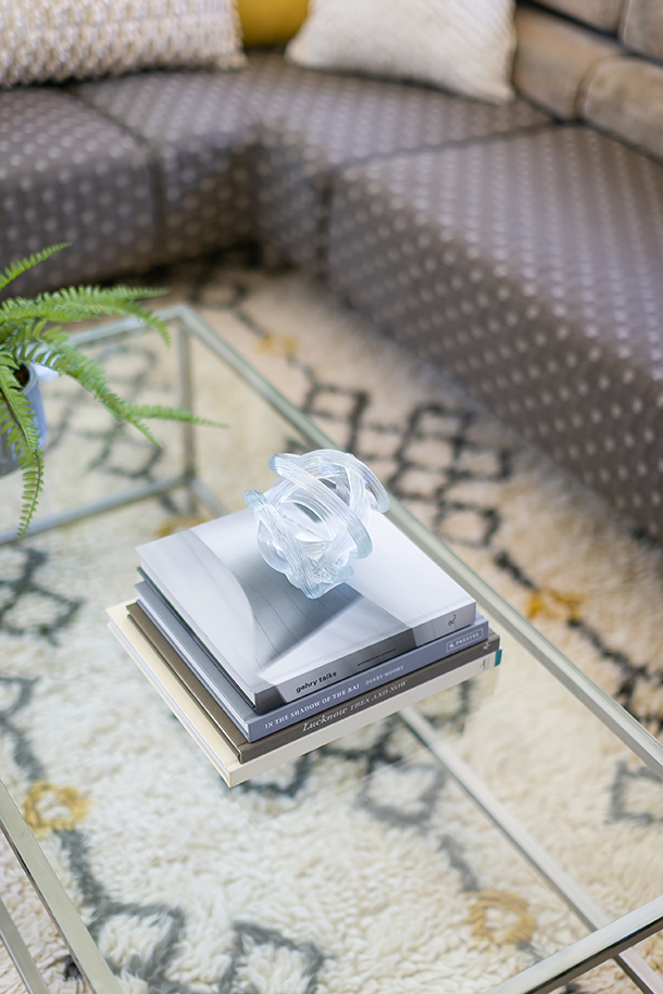 Old English Padua Residence living room coffee table interior design detail