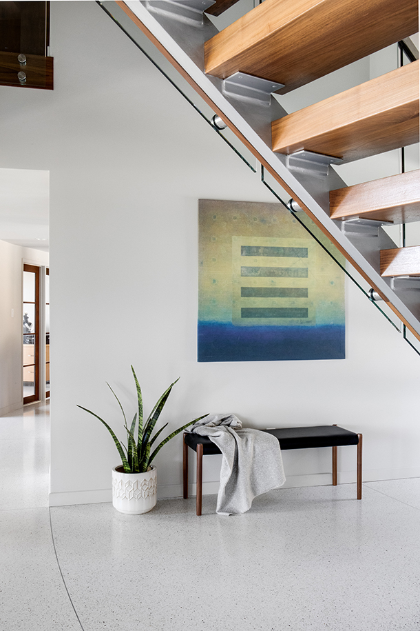 HartmanBaldwin Robin Residence Mid Century Modern Entry Art