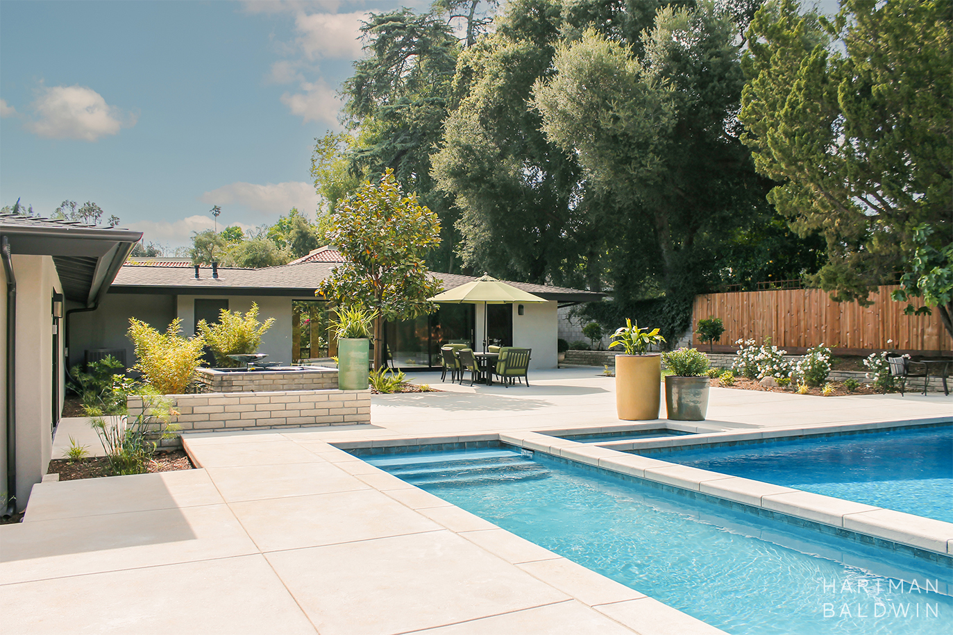 Mid-Century Modern Outdoor Pool Renovation